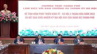 Kết luận của Thường trực Chính phủ tại buổi làm việc với Ban Thường vụ Thành ủy Hà Nội