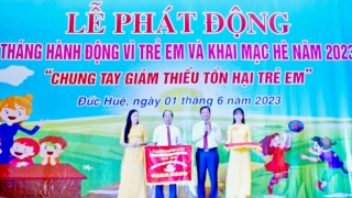 Long An phát động Tháng hành động vì trẻ em với chủ đề 'Chung tay giảm thiểu tổn hại trẻ em'