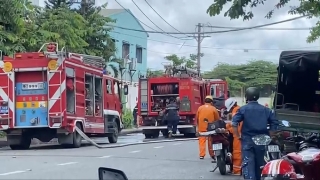 TP. HCM xảy ra cháy lớn công ty trong khu chế xuất Linh Trung