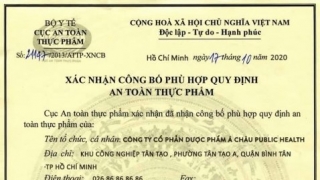 Cảnh báo Giấy xác nhận công bố phù hợp quy định an toàn thực phẩm giả mạo của sản phẩm THYROID MEDICATION