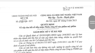 Hàng loạt sản phẩm mỹ phẩm bị thu hồi số công bố do không đảm bảo chất lượng, nghi vấn hàng giả