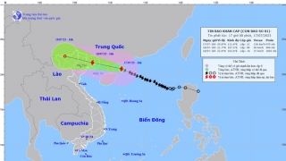 Cập nhật tình hình cơn bão số 1 năm 2023 - TALIM đến 16h chiều ngày 17/7