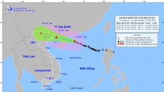 Cập nhật tình hình cơn bão số 1 năm 2023 - TALIM đến 10h sáng ngày 17/7