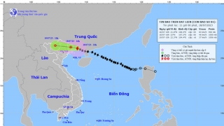 Cập nhật tình hình cơn bão số 1 năm 2023 - TALIM đến 10h sáng ngày 18/7