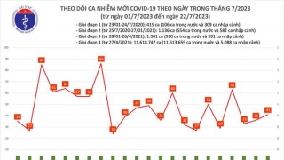 Tối 22/7: Ghi nhận 41 ca mắc COVID-19 mới, có 10 bệnh nhân khỏi bệnh