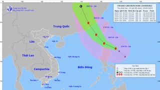 Cập nhật tình hình cơn bão số 3 năm 2023 - DOKSURI đến 13h chiều ngày 25/7