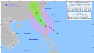 Cập nhật tình hình cơn bão số 3 năm 2023 - DOKSURI đến 13h chiều ngày 26/7
