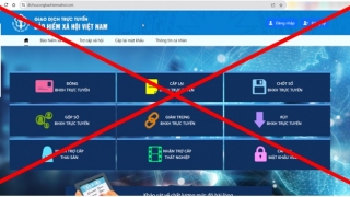 BHXH Việt Nam cảnh báo trang web giả mạo Cổng dịch vụ công