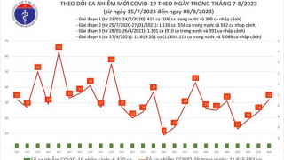 Tối 8/8: Ghi nhận 32 ca mắc COVID-19 mới, có 8 bệnh nhân khỏi bệnh