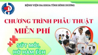 Bình Dương triển khai đăng ký chương trình Phẫu thuật miễn phí dị tật sứt môi, hở hàm ếch