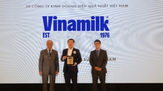 Sau Top 50 Công ty niêm yết tốt nhất, Vinamilk được vinh danh trong Top 50 Công ty kinh doanh hiệu quả nhất