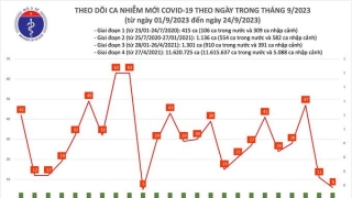 Tối 24/9: Ghi nhận thêm 6 ca mắc COVID-19 mới, có 4 bệnh nhân khỏi bệnh