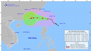 Tình hình cơn bão KOINU tính đến 13h chiều ngày 4/10