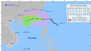Tình hình cơn bão KOINU tính đến 13h chiều ngày 5/10