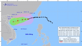 Tình hình cơn bão KOINU tính đến 13h chiều ngày 7/10