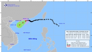 Tình hình cơn bão KOINU tính đến 13h chiều ngày 9/10
