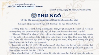 Hà Nội: Vẫn chưa có kết quả về việc học sinh trường Tiểu học Thành Công B bị đau bụng, sốt, đi ngoài có dấu hiệu ngộ độc thức ăn