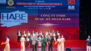 Công ty TNHH Dược Mỹ phẩm Habe – Top 10 Thương hiệu uy tín hàng đầu châu Á 2022