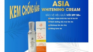 Đình chỉ lưu hành, thu hồi mỹ phẩm Asia Whitening Cream With SPF 50+PA+++ không đạt tiêu chuẩn chất lượng