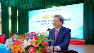 Thanh Hóa: Trường Đại học Hồng Đức tổ chức thành công Hội nghị đại biểu viên chức, người lao động năm 2023 - 2024