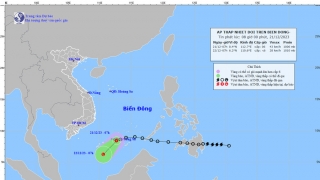 Cập nhật tình hình áp thấp nhiệt đới tính đến 7h sáng ngày 21/12