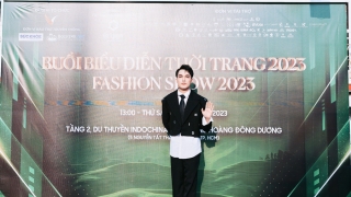 Ông Lê Anh Minh, Trưởng đại diện Viện Hoa hậu người mẫu Việt Nam dự Fashion Show 2023