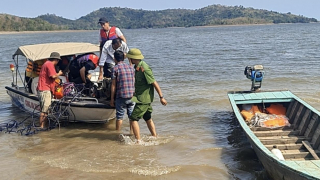 Bình Thuận nỗ lực tìm kiếm người đàn ông nghi chìm khi đánh cá ở hồ Sông Móng