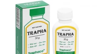 Hà Nội đình chỉ lưu hành, và tiêu huỷ mỹ phẩm Bột khử mùi Trapha - Hộp 1 chai 30 g của Công ty Cổ phần Traphaco