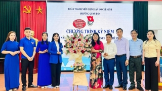 Hà Nội: Lễ Kỉ niệm 93 năm Ngày Thành lập Đoàn TNCS Hồ Chí Minh 26/3 tại phường Quan Hoa, quận Cầu Giấy