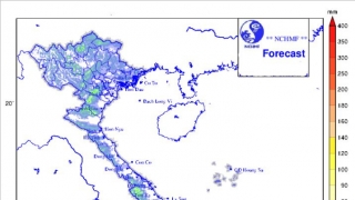 Không khí lạnh yếu gây mưa khu vực Bắc Bộ, Bắc và Trung Bộ