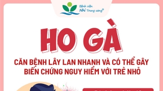 Infographic: Bệnh ho gà lây lan nhanh và có thể gây biến chứng ở trẻ nhỏ