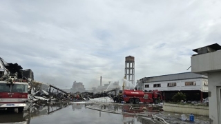 Ninh Bình: Xảy ra vụ hỏa hoạn thiêu rụi nhà xưởng rộng hàng nghìn mét vuông