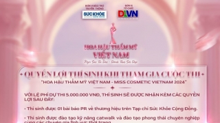 Nhiều quyền lợi hấp dẫn cho thí sinh khi tham gia cuộc thi 'Hoa hậu Thẩm mỹ Việt Nam - Miss Cosmetic Vietnam' 2024