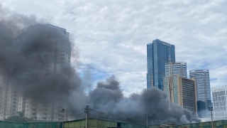 Hà Nội: Xảy ra cháy lớn tại một nhà xưởng ở Cầu Giấy