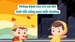 Phòng bệnh cho trẻ em khi thời tiết nắng mưa thất thường