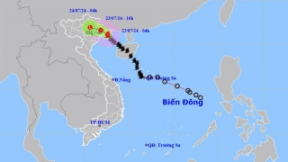 Bão số 2 giật cấp 11 trên vùng ven biển Quảng Ninh - Hải Phòng