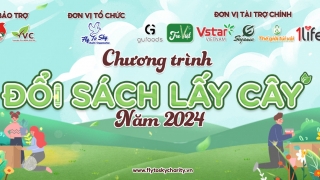 Chương trình 'Đổi sách lấy cây' năm 2024: Nâng cao ý thức sống xanh và lan tỏa ý nghĩa chung tay vì cộng đồng