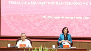 Tổng Bí thư, Chủ tịch nước Tô Lâm thăm và chủ trì buổi làm việc với Ban Thường vụ Thành ủy Hà Nội