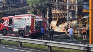 An Giang: Xảy ra vụ cháy siêu thị Điện máy xanh ở Long Xuyên