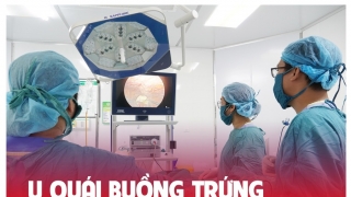 Phú Thọ: Phẫu thuật nội soi cắt khối chửa ngoài tử cung và u quái buồng trứng cho nữ bệnh nhân 36 tuổi