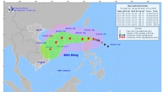 Bão Yinxing sẽ vào biển Đông với cường độ cấp 14, giật cấp 16