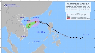 Cập nhật tình hình cơn bão số 9 (MAN-JI) tính đến 13h chiều ngày 19/11