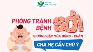 Infographic: Cha mẹ cần chú ý phòng tránh bệnh sởi thường gặp mùa đông - xuân