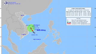 Cập nhật tình hình áp thấp nhiệt đới tính đến 7h sáng ngày 13/2