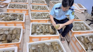 Phú Yên: Phát hiện, tiêu hủy 1 tấn chả chay không rõ nguồn gốc, xuất xứ.