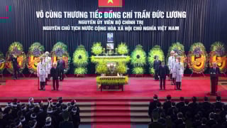 Cử hành Lễ An táng nguyên Chủ tịch nước Trần Đức Lương tại quê nhà Quảng Ngãi