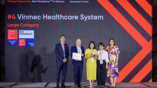 Vinmec lọt Top 5 Nơi làm việc xuất sắc nhất Việt Nam