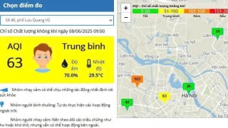 Hà Nội: Chất lượng không khí ngày 8/6 cảnh báo kém ở khu vực phường Minh Khai