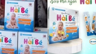 Thu hồi sản phẩm thực phẩm bảo vệ sức khoẻ Siro ăn ngon Hải Bé là hàng giả trên toàn quốc