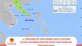 Chủ động ứng phó với áp thấp nhiệt đới trên Biển Đông